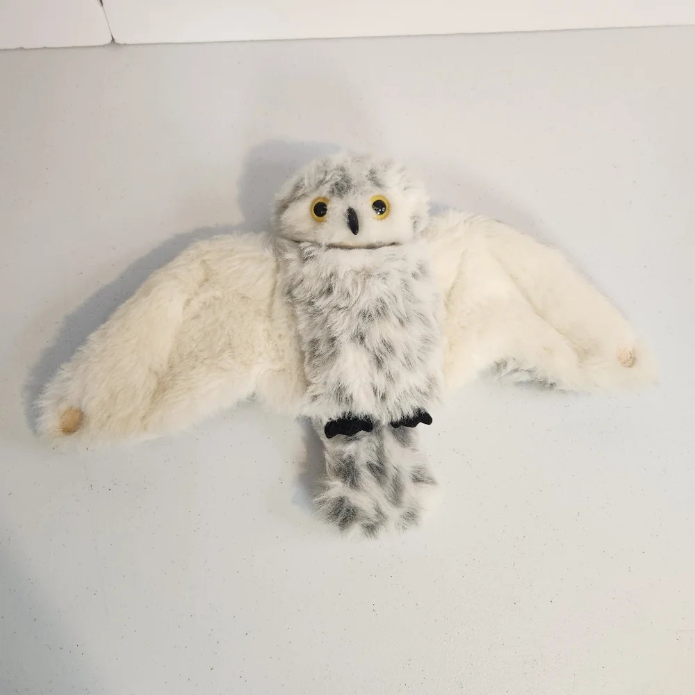 Folkmanis Puppets Snowy Owl Hand Puppet White Plush Stuffed Animal Toy - Picture 2 of 7